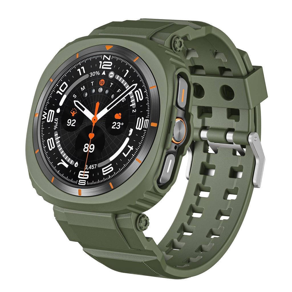 FlexTone Sport TPU -ranneke ja kotelo Samsung Galaxy Watch Ultra 47 mm:lle