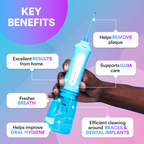 Vízsugaras fogköztisztító Pro – Erő, Pontosság és Teljes Frissesség