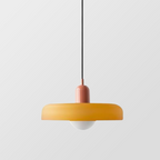 Lámpara colgante de vidrio Liora Bauhaus con ajuste de altura
