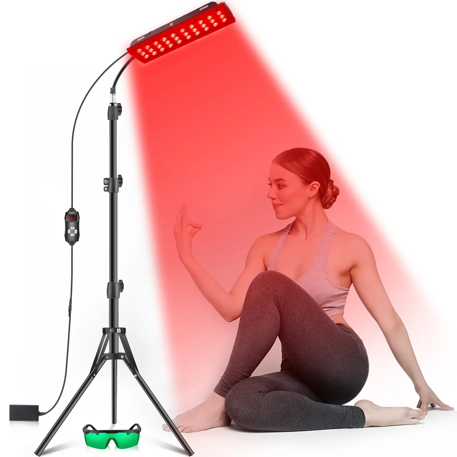 Stojací lampa s červeným světlem 1H pro domácí úlevu od bolesti