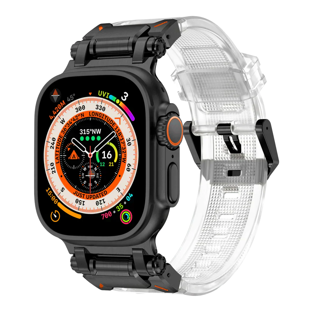 Meron Titanium-Head Silicone Band for Apple Watch | Petprovac