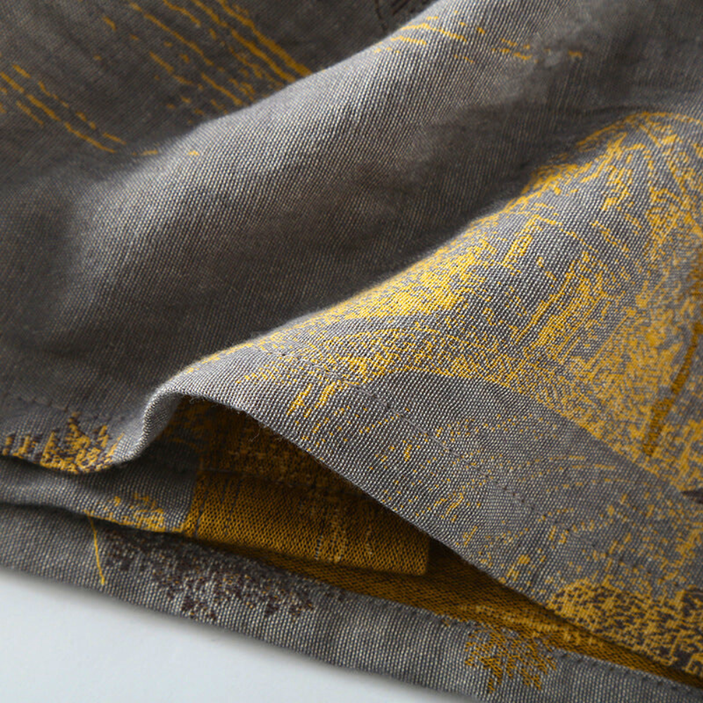 Kimono da Soggiorno in Cotone Puro Eleganza Rustica per Donna