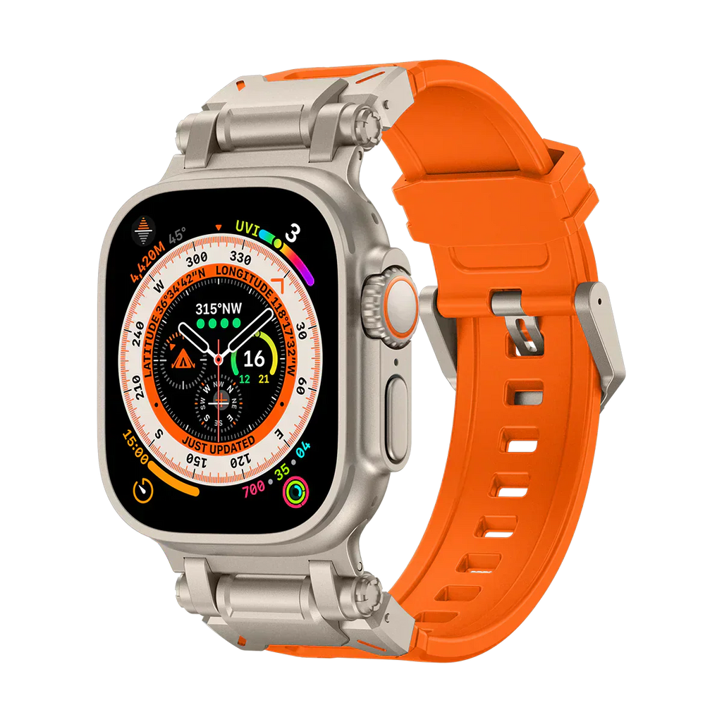 Meron Titanium-Head Silicone Band for Apple Watch | Petprovac