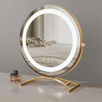 Vanity Mirror With Dimmable LED Light And 360 Degree Rotation, Touch Control