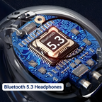 Fon Telinga Konduksi Tulang VeloWave Dengan Bluetooth 5.3 Tahan Peluh IPX5