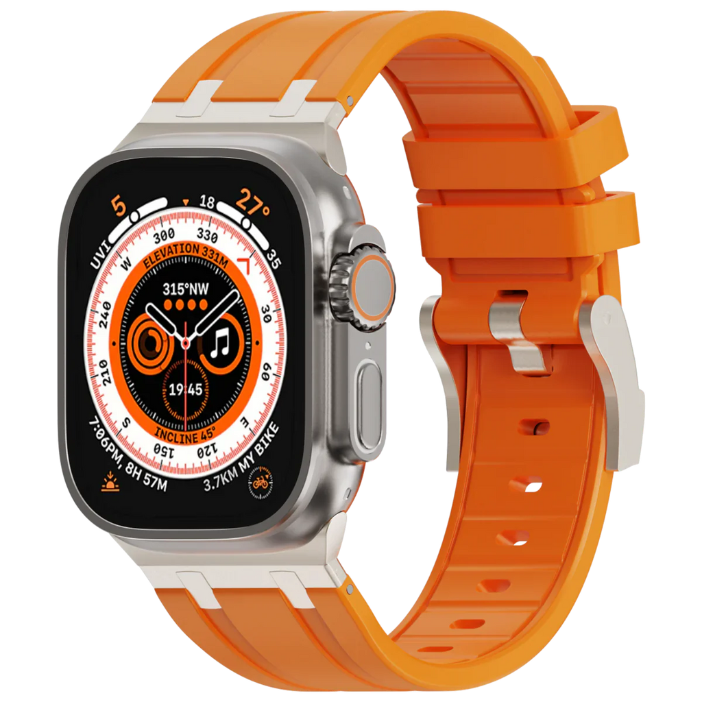 Deluxe Aurion Metal Head Silicone Band for Apple Watch | Petprovac