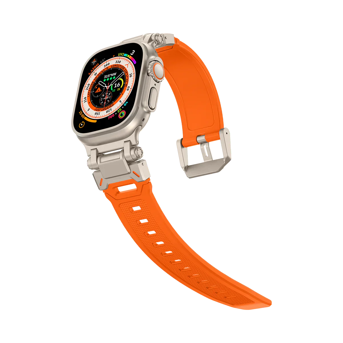 Meron Titanium-Head Silicone Band for Apple Watch | Petprovac