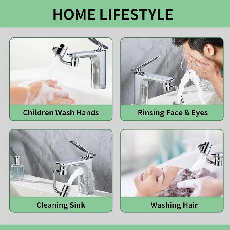 Rotatable Faucet Aerator Extension