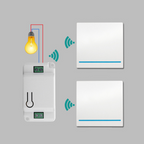 Wireless Light Switch Receiver Kit For Easy Home Lighting Control And Remote Convenience
