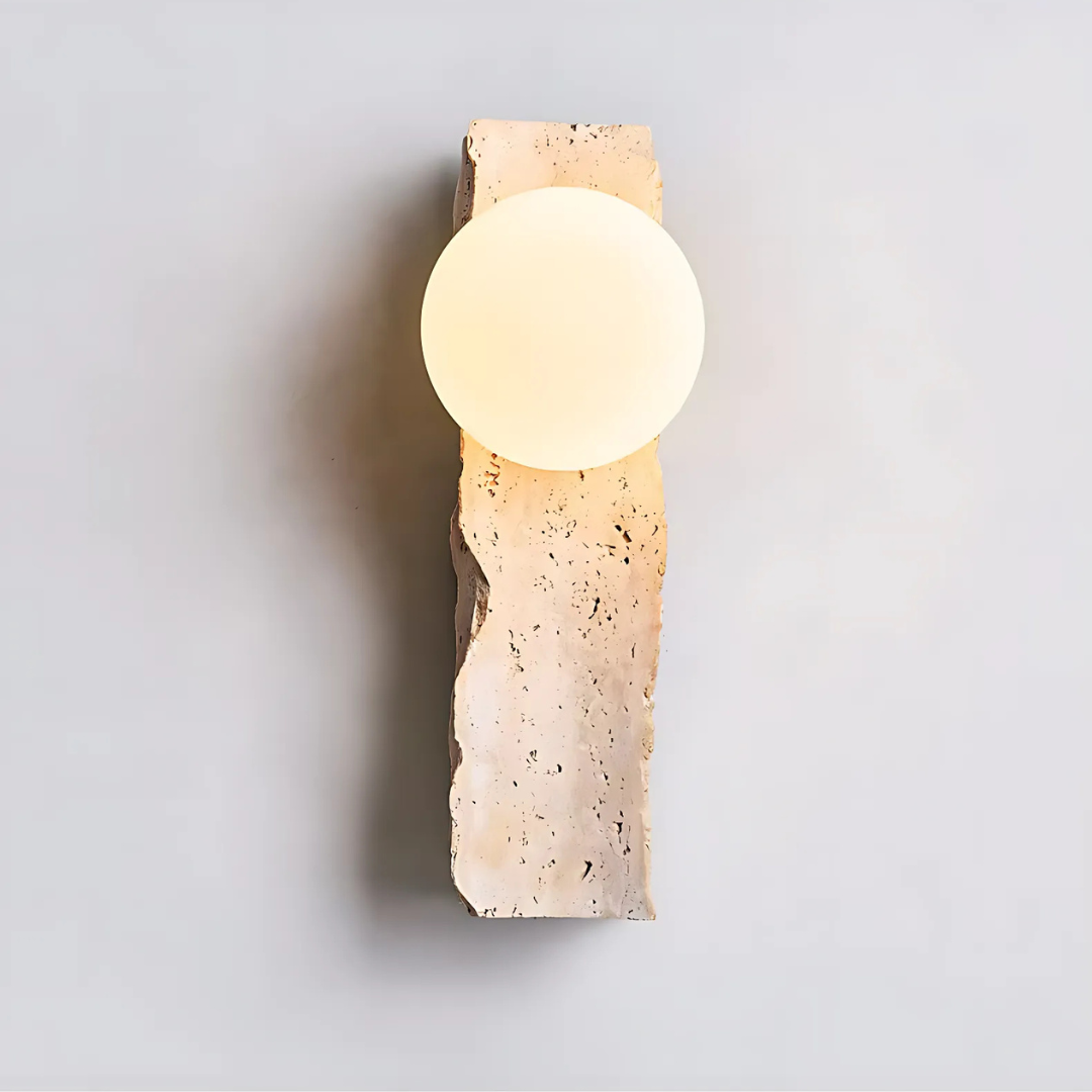 Orion Stone Wall Sconce Handcrafted G9 LED Lighting