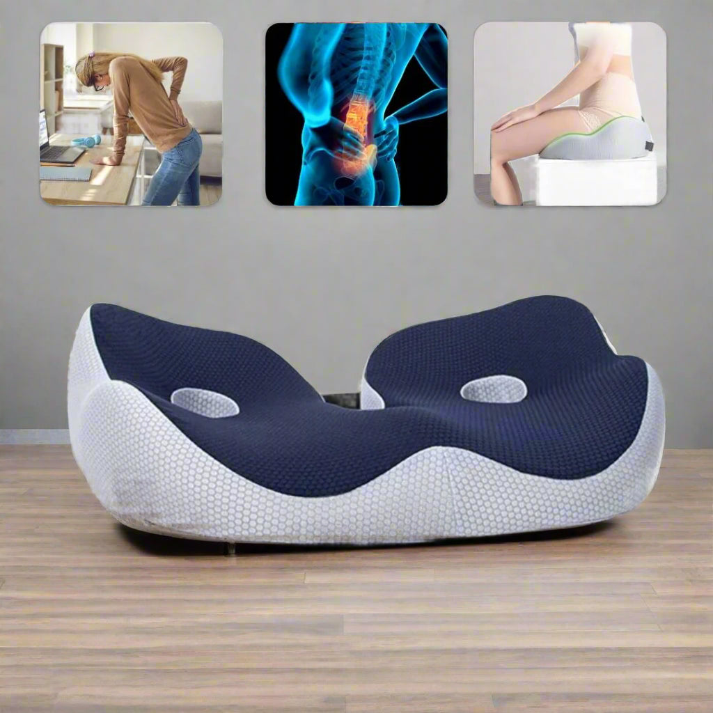 Bantal Kerusi Busa Memori Ergonomik AetherFlex untuk Melegakan Tulang Ekor dan Postur