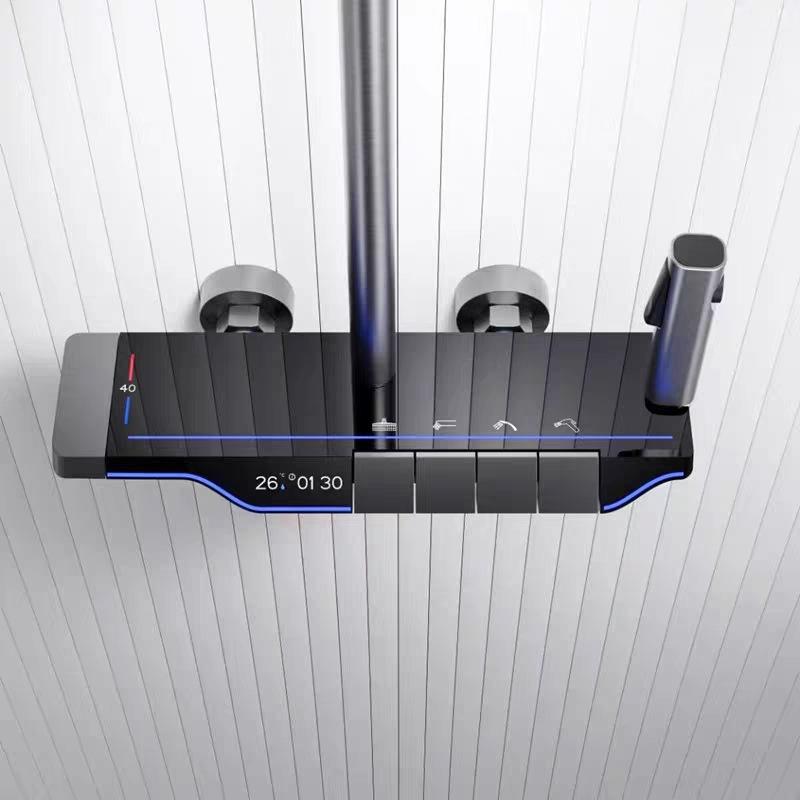 System prysznicowy AquaSense Smart z cyfrowym wyświetlaczem temperatury | Petprovac