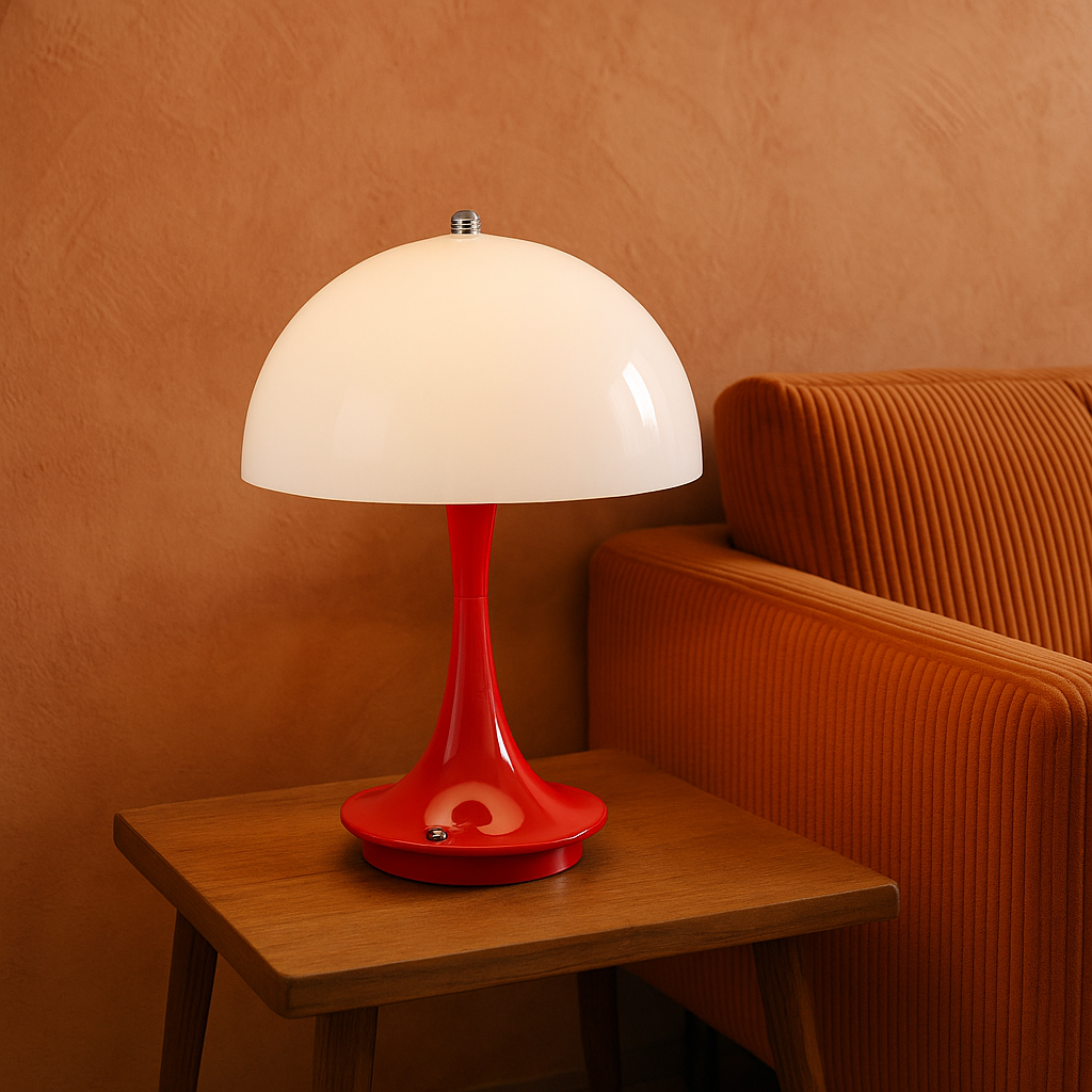 Mushroom Table Lamp With Soft Warm Ambient Lighting For Cosy Spaces