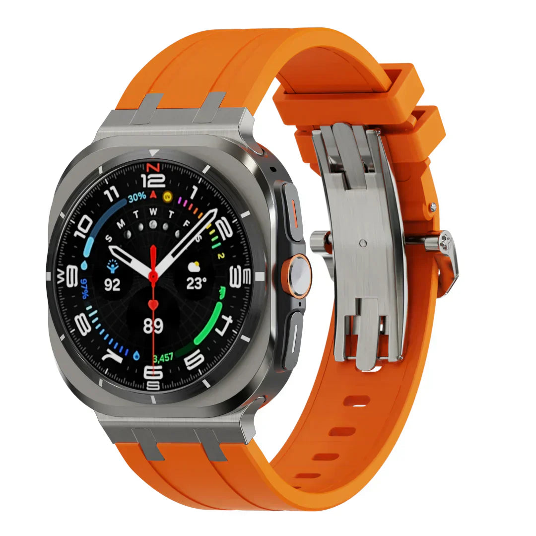 فيريللي | حزام سيليكون فاخر بمشبك فراشة لسامسونج جالاكسي ووتش ألترا | بيتبروفاك