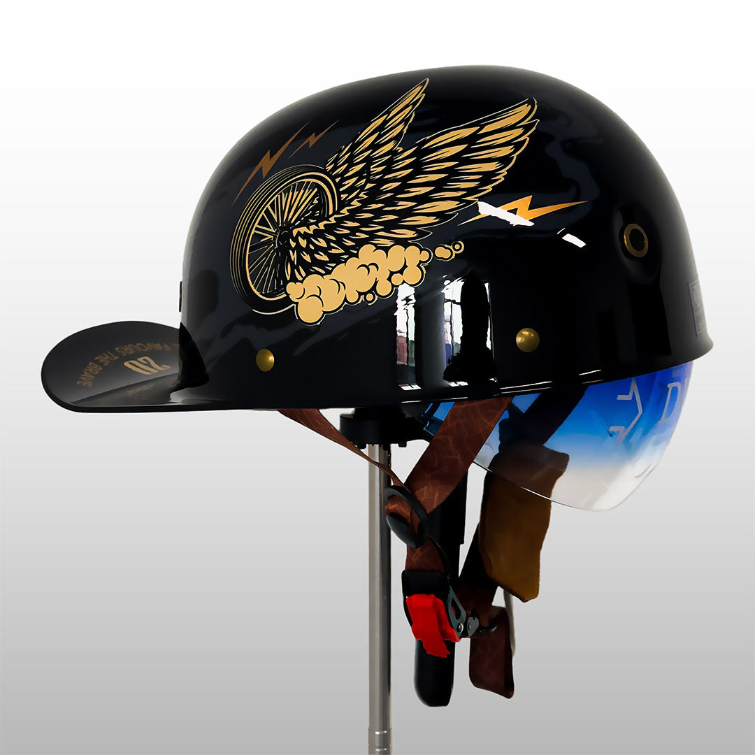 Moto baseballpetstijl helm met DOT- en ECE-certificering
