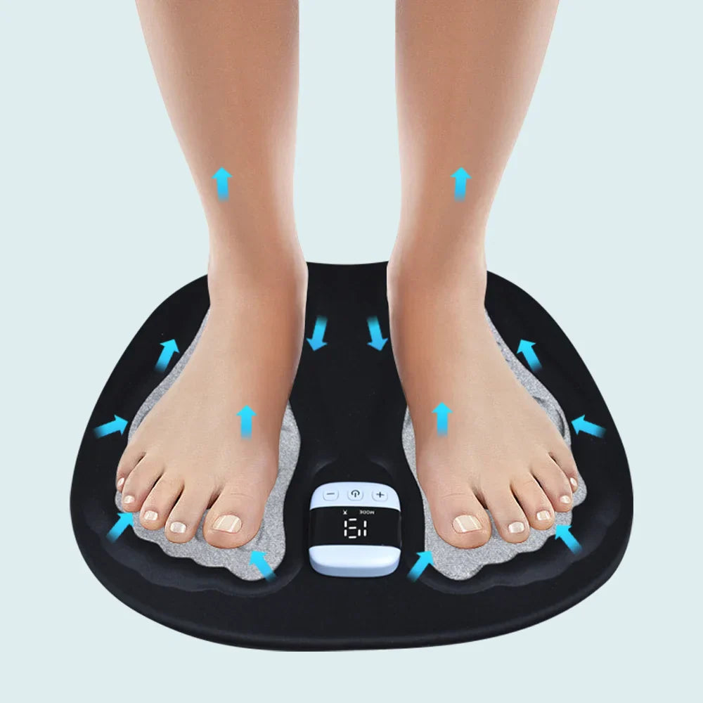 Plug-In EMS Foot Pad for Daily Leg Fatigue, Swollen Feet and Poor Circulation Relief