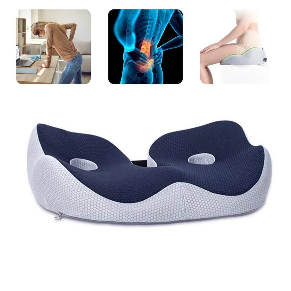 وسادة مقعد إيثرفليكس المريحة من رغوة الذاكرة لتخفيف ألم عظم الذنب وتحسين القامة
