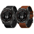 Arion TPU- og læderrem til Garmin Fenix 8 7X 6X Pro