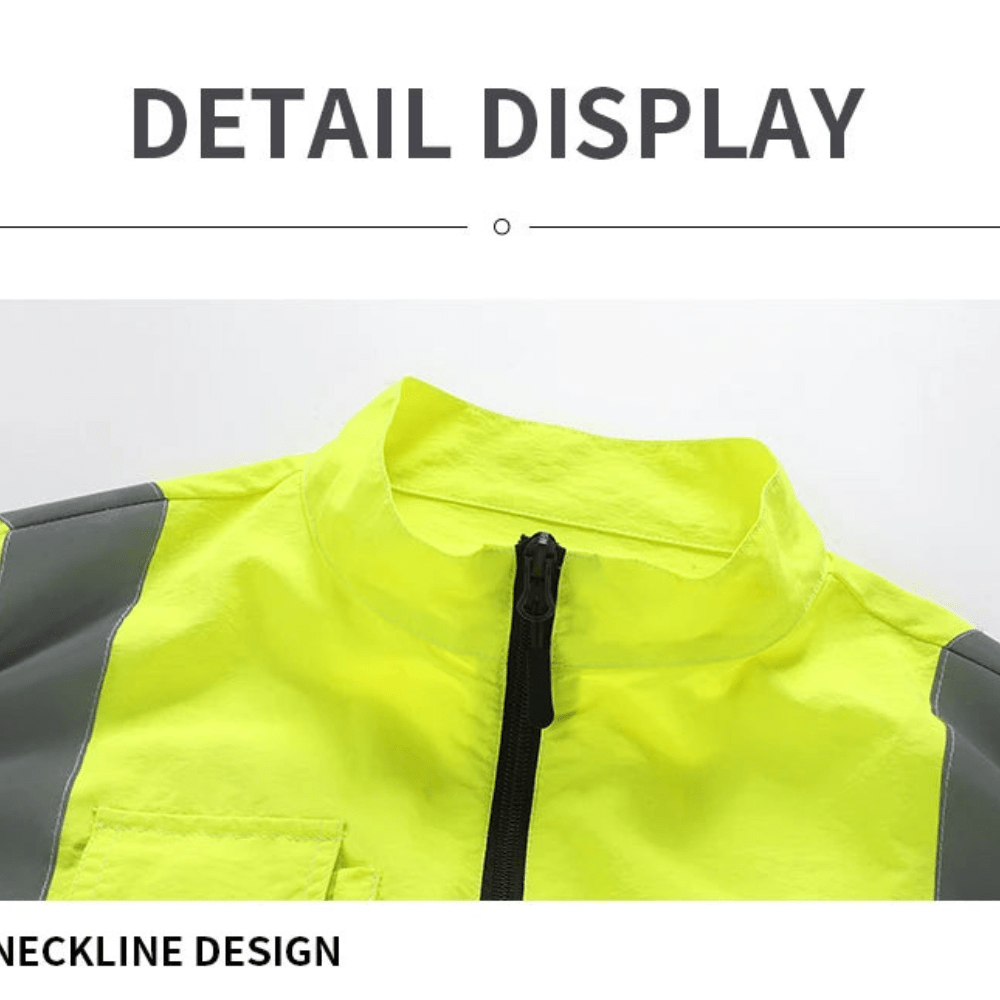 Cooling vest with fan system for pleasant work comfort