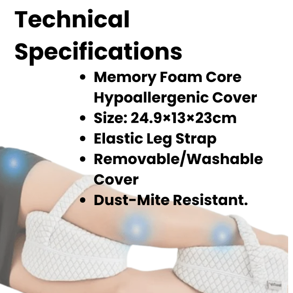 エルゴイーズ メモリーフォーム 膝用枕 サイドスリーパーサポート