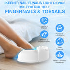 LED Nail Care Device With Blue And Infrared Light For Hands And Feet