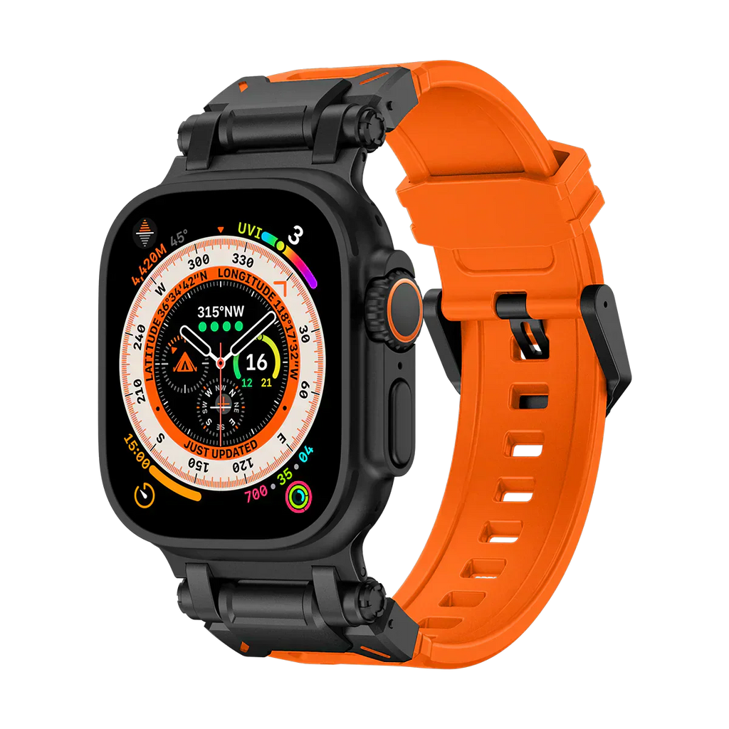 Meron Titanium-Head Silicone Band for Apple Watch | Petprovac