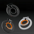 Soporte magnético para teléfono con anillo giratorio de 360 grados