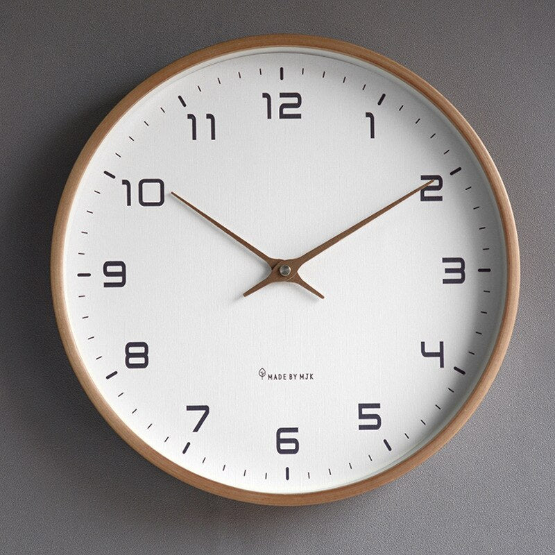 Scandinavian Minimalist Wooden Clock For Modern Interiors