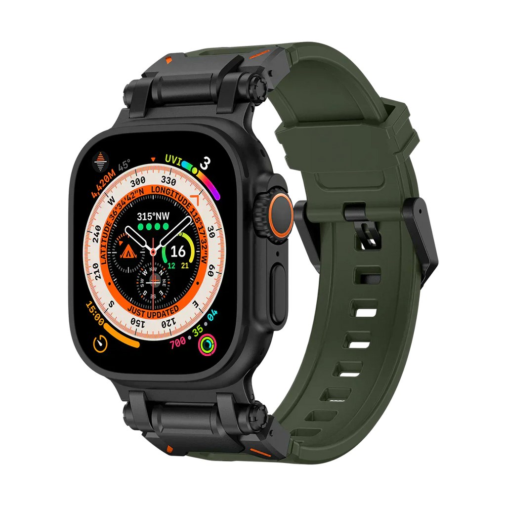 Meron Titanium-Head Silicone Band for Apple Watch | Petprovac