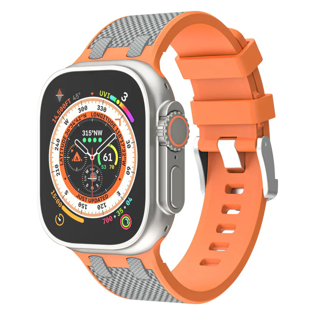 Aeria | Tweekleurige siliconen band voor Apple Watch | Petprovac