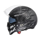 Vintage Twin Lens Modular Helmet DOT ECE Certified For Riders Breathable