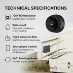Astra HD Wireless Backup Camera With Night Vision And Waterproof Build