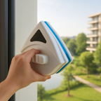 ClearMag Two-Sided Magnetic Window Cleaning Set For 3-8mm Glass