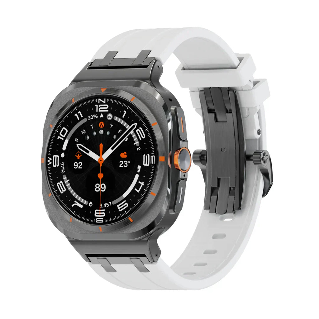 Nivora Silicone Watch Band With Butterfly Clasp For Samsung Galaxy Watch Ultra | Petprovac