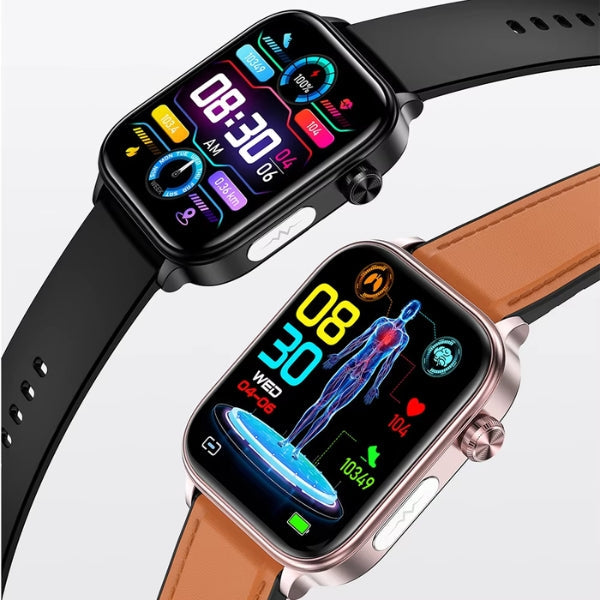 Montre connectée Aleron Health avec surveillance de la glycémie, du rythme cardiaque et de la pression artérielle et design étanche | Petprovac