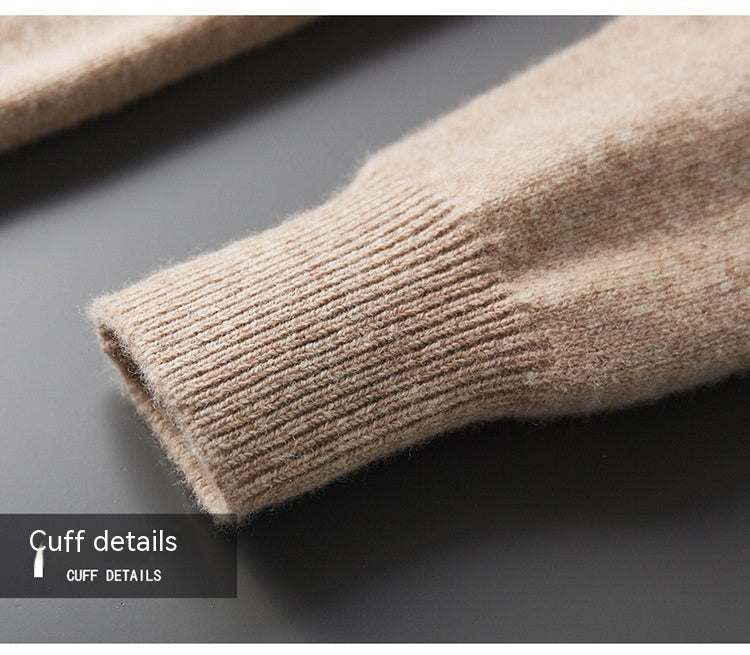 NovaWeave ull genser med halv glidelås - 100 % australsk ull