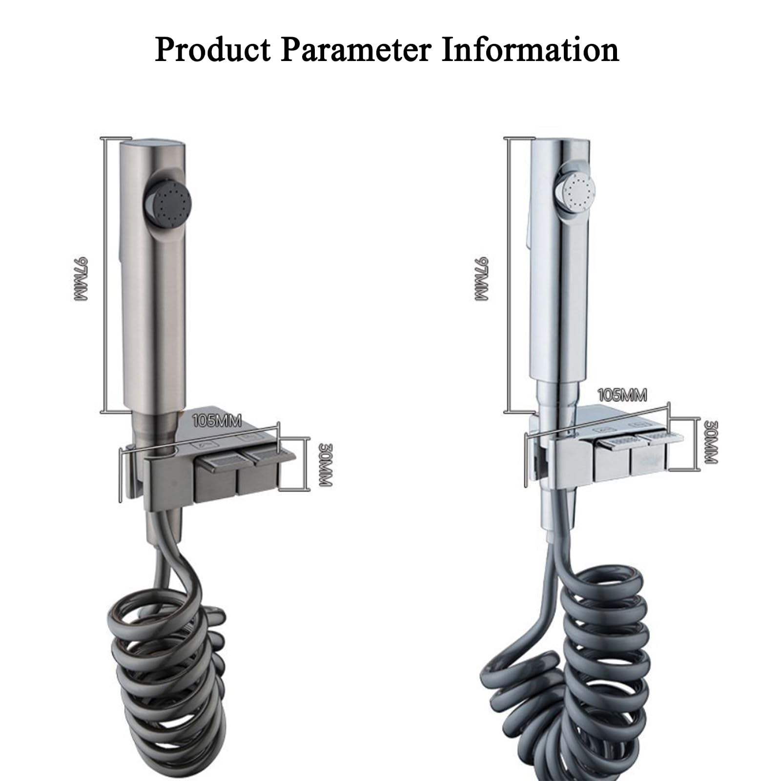 AquaKey | Regulowany przenośny bidet z kontrolami w stylu fortepianu do toalety | Petprovac