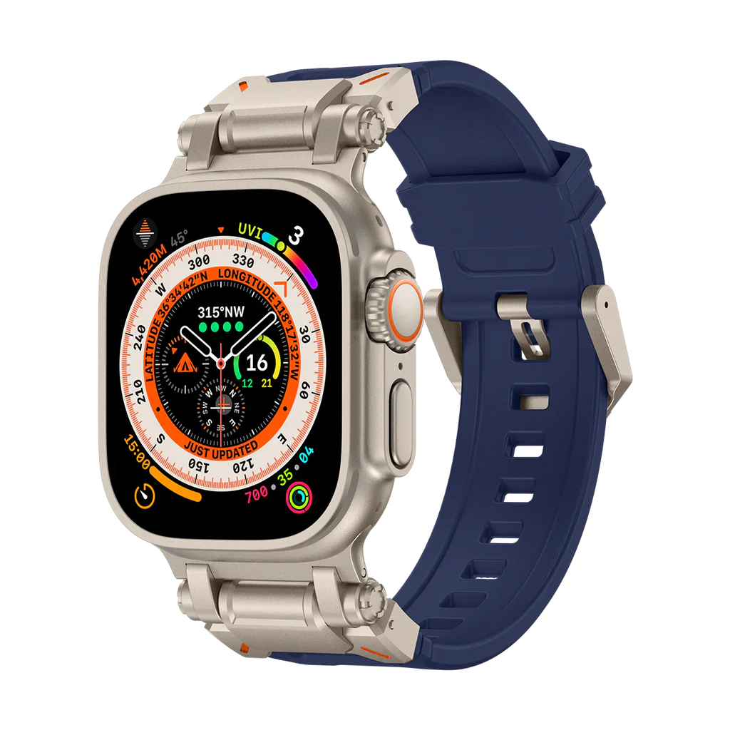 Meron Titanium-Head Silicone Band for Apple Watch | Petprovac