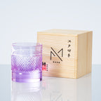 ミズミ マルチカラー ダイヤモンドパターン ウイスキーグラス 木製ボックス付き | Petprovac