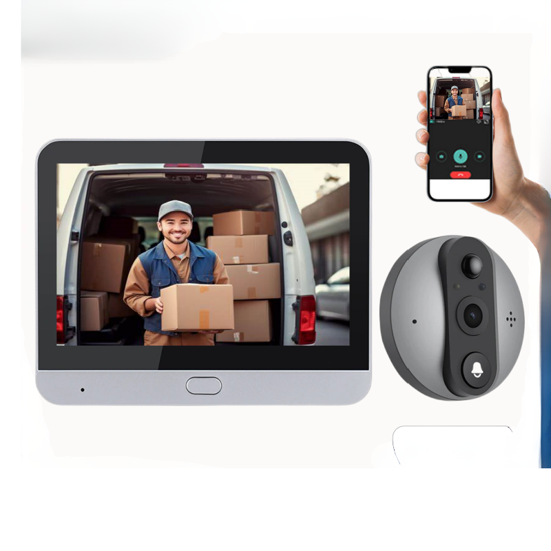 SentinelView okos ajtó kém 3MP kamerával, WiFi-képes