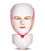 Seven Color Red LED Light Therapy Mask For Face And Neck With Spa Glow