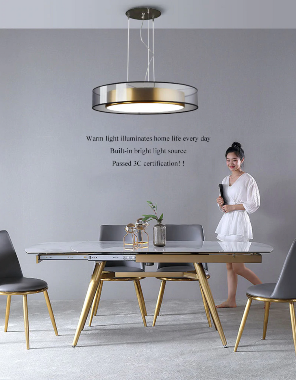 Luz de Techo Zentra TriLight Tricolor para Montaje Empotrado