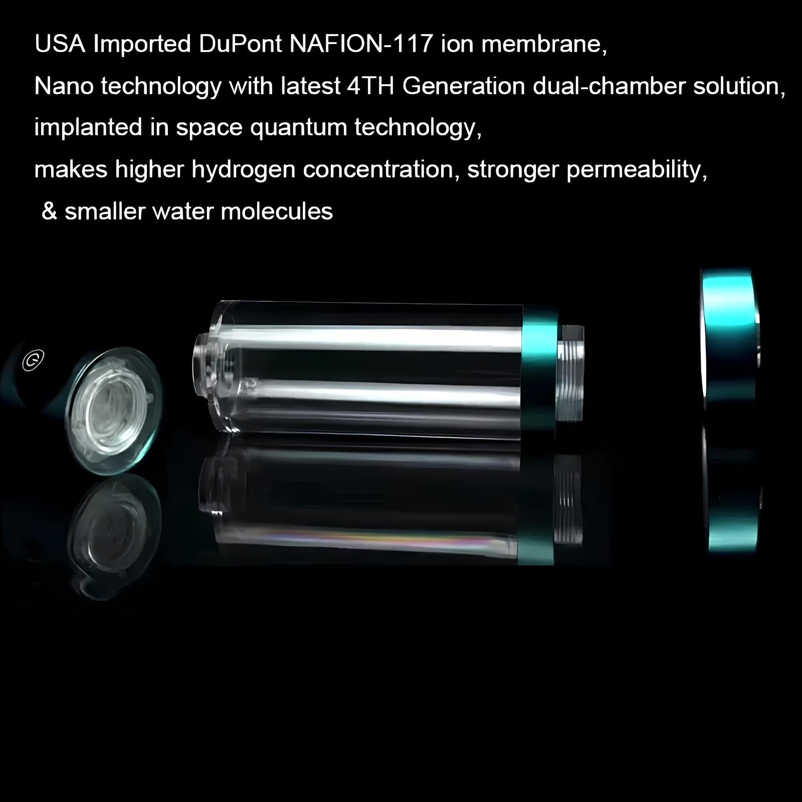 زجاجة ماء نوفاهايدرو 5000ppb أيوني الهيدروجين النخبة