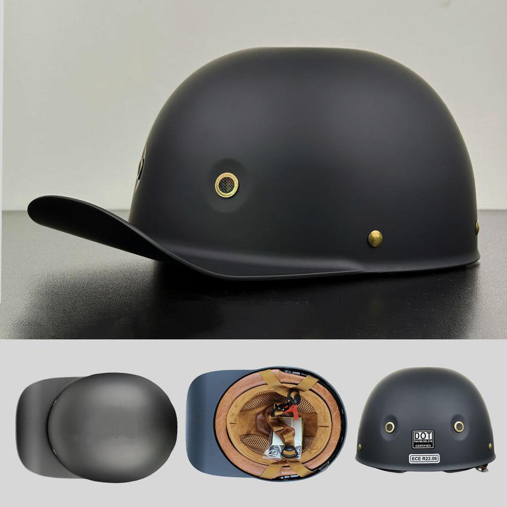 Moto baseballpetstijl helm met DOT- en ECE-certificering