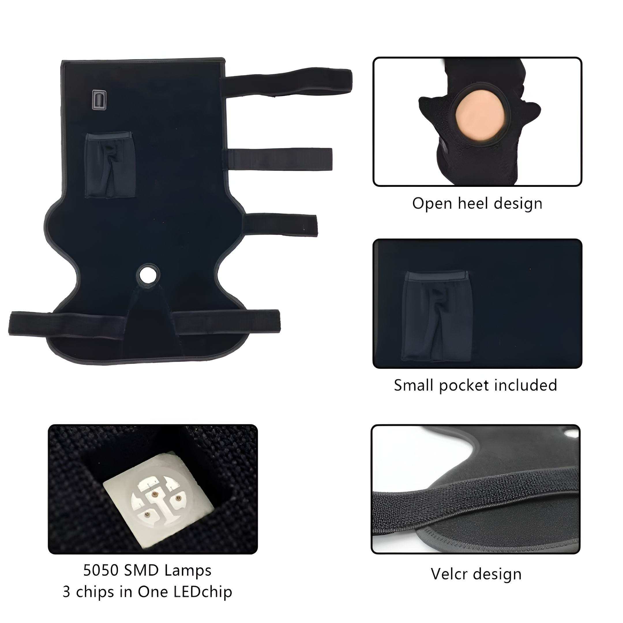 لفافة لوميغلايد الحمراء وتحت الحمراء للساق لعلاج ألم الكاحل والقدم