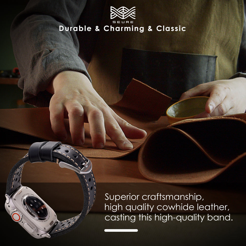 Classic Racing Leather Strap For Apple Watch | Petprovac