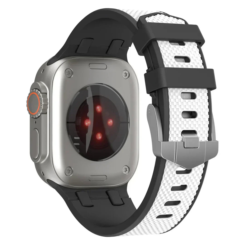 Aeria | Tweekleurige siliconen band voor Apple Watch | Petprovac