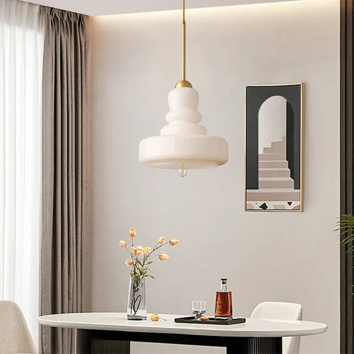 AstraLume glas- og metalpendel lampe chic design