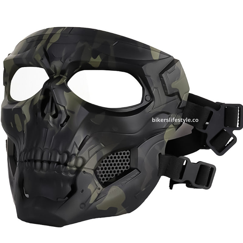 Ghost Skull -naamio kestävä varuste airsoftiin ja paintballiin