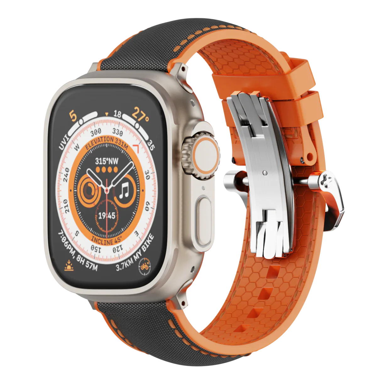 Apple Watch-rem i FKM med sommerfuglelås | Petprovac